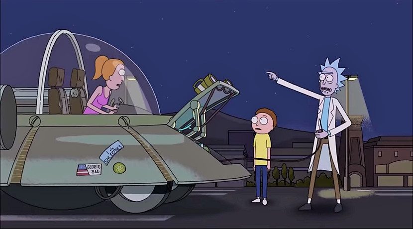 Tesla's easter egg by Rick and Morty